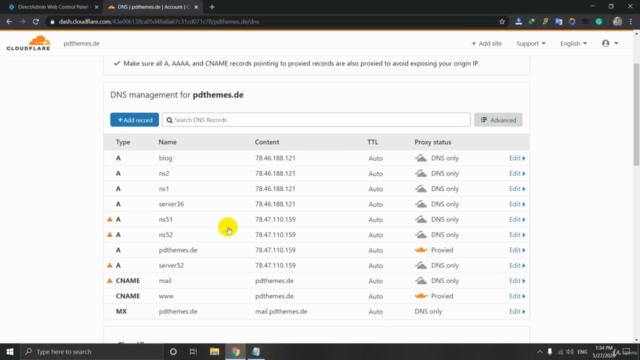 cPanel Complete installation and configuration – Screenshot 4