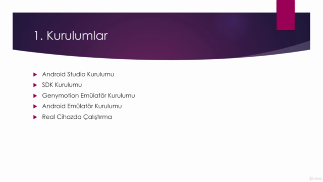 Java ile Android Uygulama Geliştirme Kursu – Screenshot 1