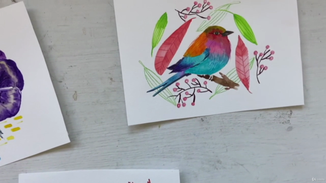 Birds and Florals in Watercolor - Screenshot_01