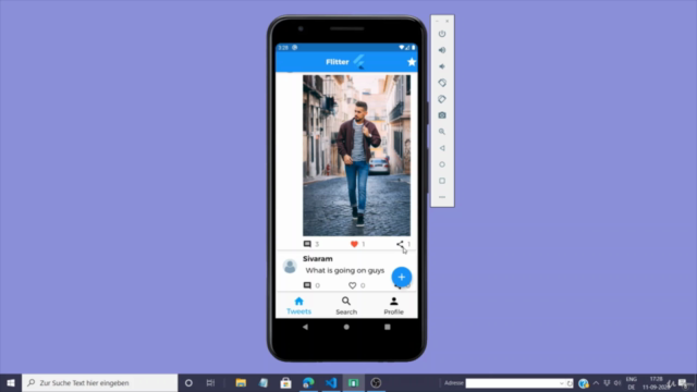 Build a Twitter clone with Flutter and Firestore – Screenshot 1