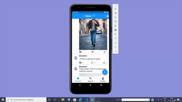 Build a Twitter clone with Flutter and Firestore – Screenshot 2