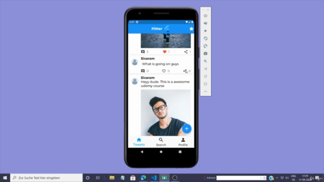 Build a Twitter clone with Flutter and Firestore – Screenshot 3