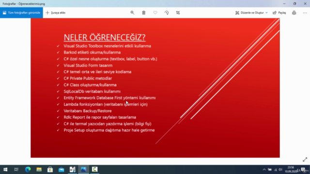 C# İle Sıfırdan Barkodlu Satış Programı Yapımı – Screenshot 1