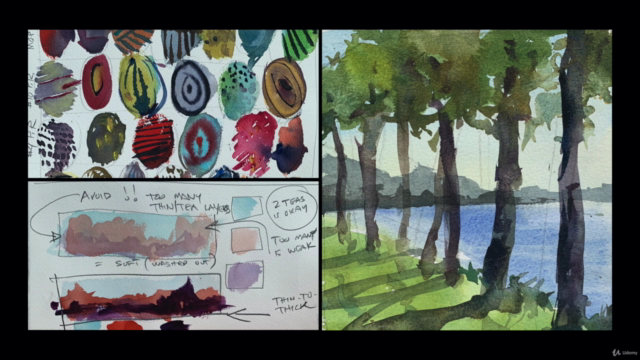 Easy Watercolor Paintings; The Ultimate Beginner Course – Screenshot 2
