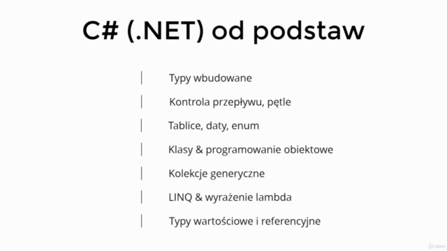 Kompletny kurs C# dla developerów .NET od eksperta +praktyka – Screenshot 4