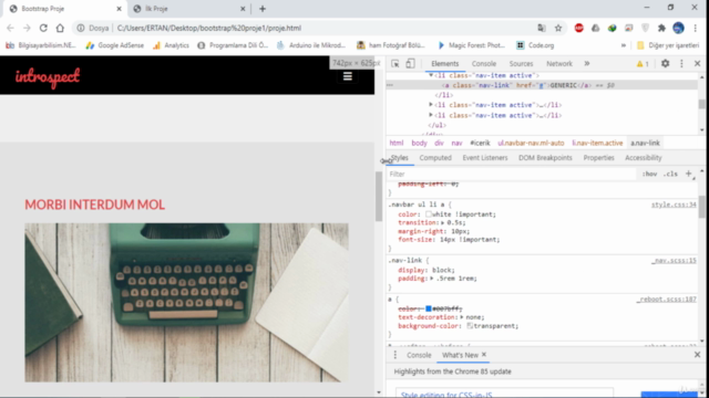 Bootstrap 4 Projelerle Front-End Responsive Web Tasarım – Screenshot 2