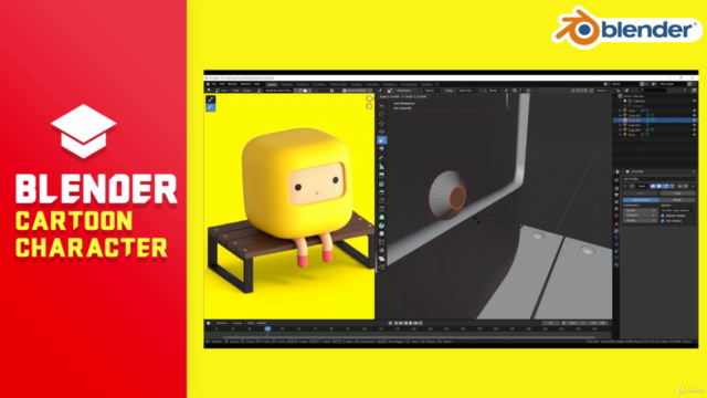 Blender 3D - Create a Cartoon Character - Screenshot_02