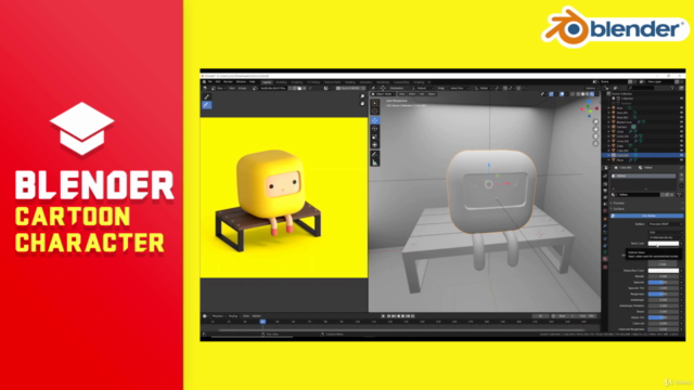 Blender 3D - Create a Cartoon Character - Screenshot_03