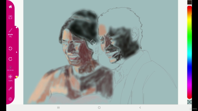 Draw a freehand portrait using the Paintology app – Screenshot 2