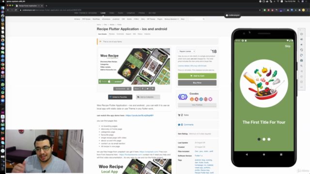 برمجة تطبيق بفلتر وبيعه على منصة انفاتو - Flutter to Envato – Screenshot 1