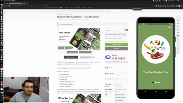 برمجة تطبيق بفلتر وبيعه على منصة انفاتو - Flutter to Envato – Screenshot 2