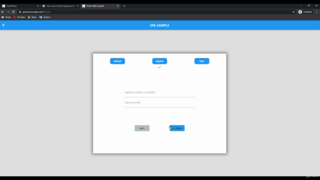 Flutter web: aplicaciones web responsivas y firebase cloud – Screenshot 4