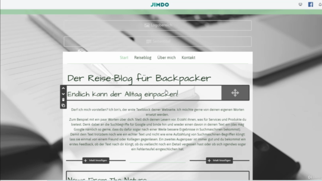 Jimdo Creator Webdesign - Erstelle deine Website von A - Z – Screenshot 1