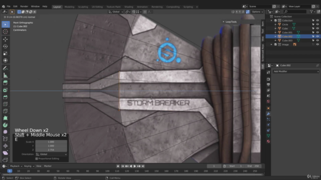 Blender: create Thor's Stormbreaker from start to finish – Screenshot 2