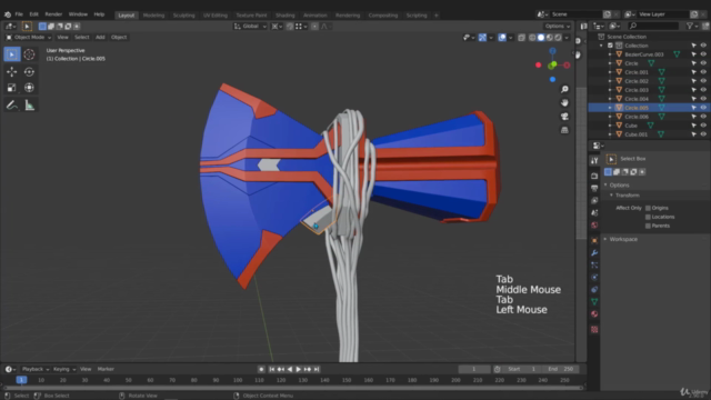 Blender: create Thor's Stormbreaker from start to finish – Screenshot 3