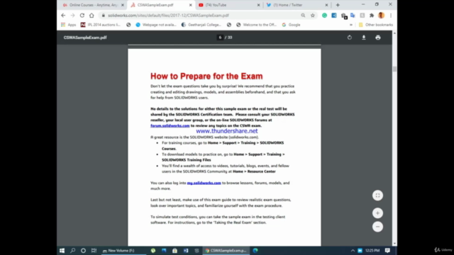 Certified solid works associate preparation course (cswa) – Screenshot 3