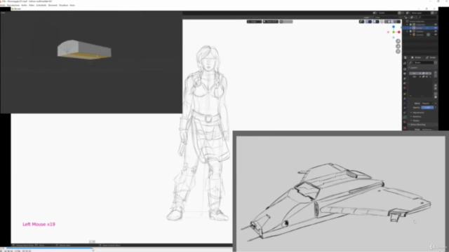 BLENDER 2.8x-2.9x-3.x PER TUTTI - GREASE PENCIL - MODULO 3 – Screenshot 2