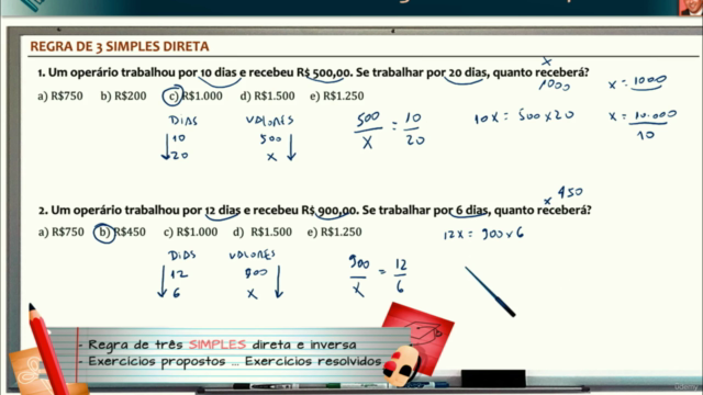 Matemática (para leigos): regra de três simples e composta – Screenshot 1