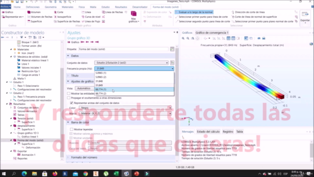 Introducción a COMSOL Multiphysics – Screenshot 4