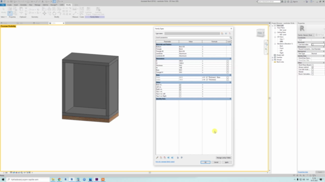 Create full parametric furniture in Revit Family – Screenshot 3