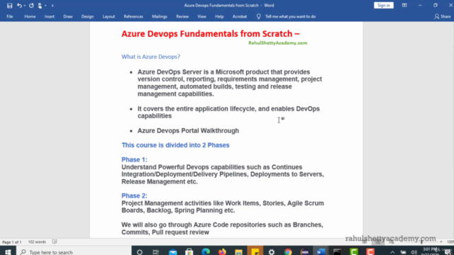 Azure Devops Crash Course -Build CI/CD release pipelines – Screenshot 1