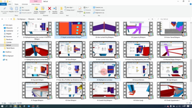 İdeCad Statik: Sıfırdan Pro. Eğitim Çelik Konstrüksiyon – Screenshot 1