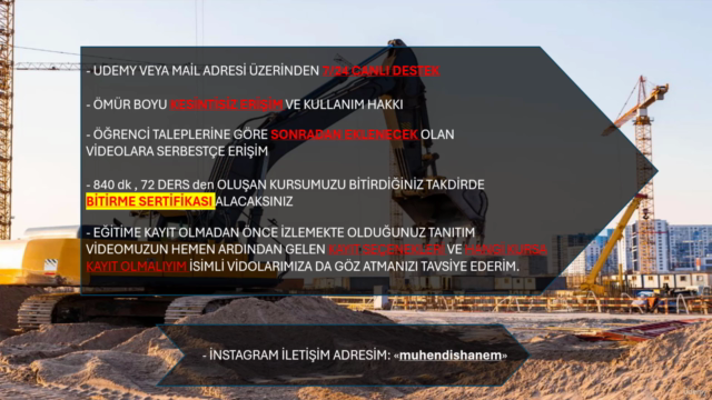 Baştan Sona Uygulamalı Saha Projeleri Eğitimi /(Site Design) – Screenshot 4