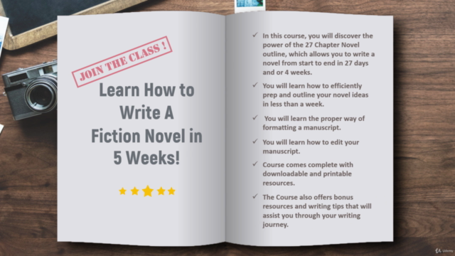 Learn How to Write A fiction Novel in 5 Weeks! – Screenshot 4