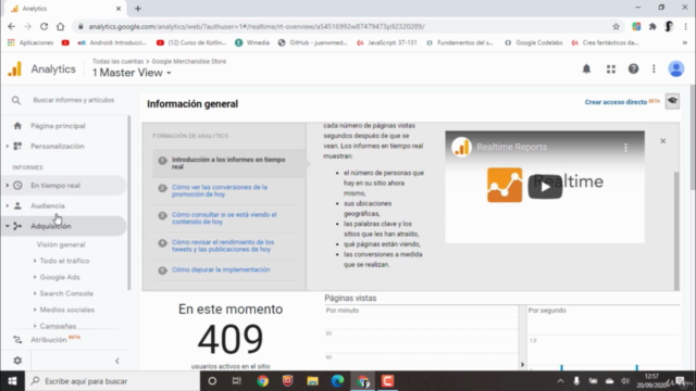 Crea Dashboards con Google Data Studio y Google Analytics – Screenshot 1