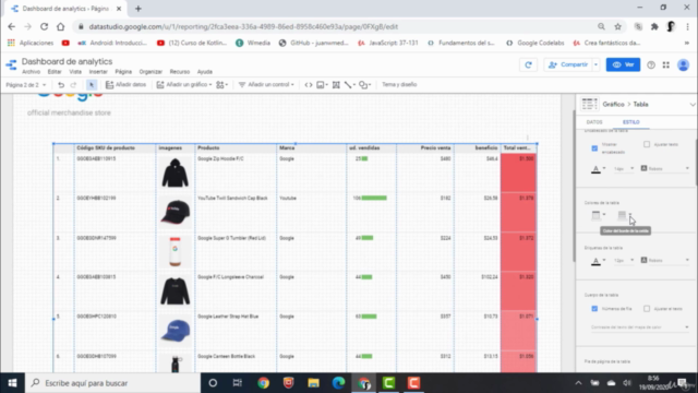Crea Dashboards con Google Data Studio y Google Analytics – Screenshot 3
