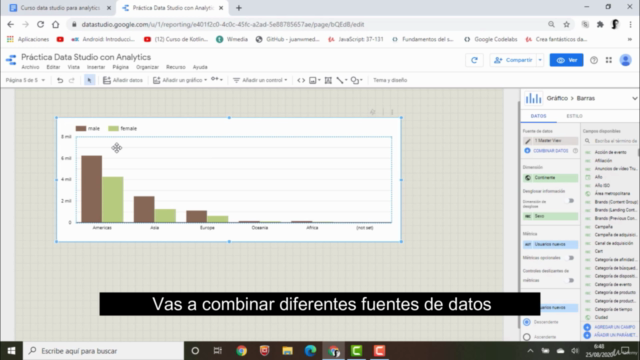 Crea Dashboards con Google Data Studio y Google Analytics – Screenshot 4
