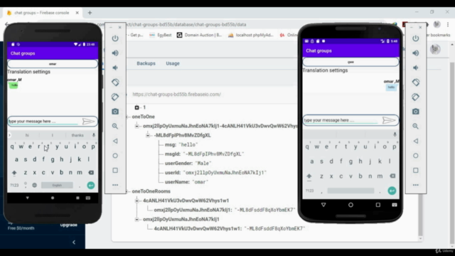 Build chat app, android studio (java) with firebase & SQLite – Screenshot 4