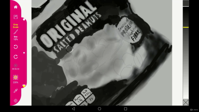 Photo realistic drawing of KP Peanuts drawn with Paintology – Screenshot 4