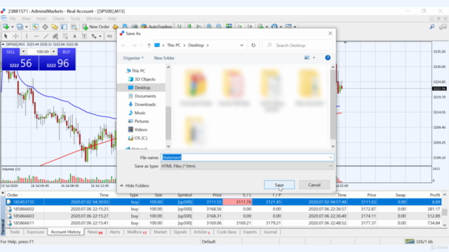 Le cours complet du Scalping S&P500 appliqué en compte réel – Screenshot 2