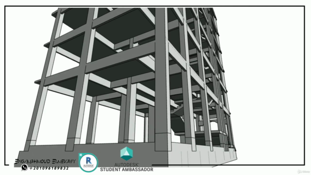 مبنى سكنى باستخدام برنامج الريفيت الإنشائى - Workshop1 – Screenshot 2