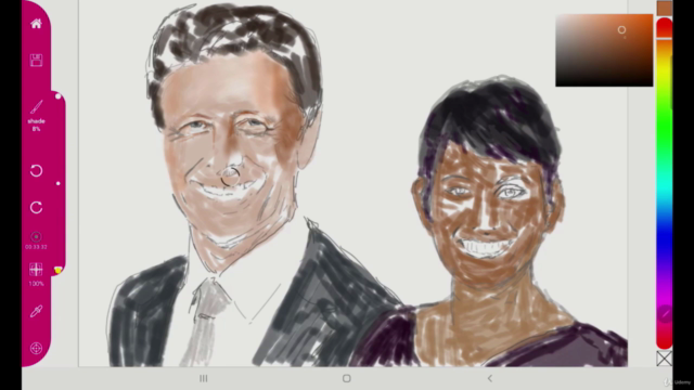 Draw a digital portrait using the Paintology drawing app – Screenshot 1