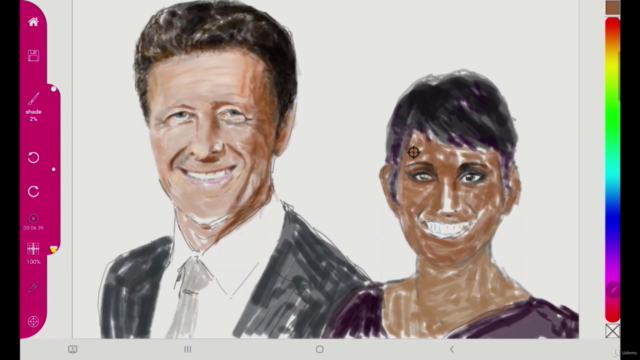 Draw a digital portrait using the Paintology drawing app – Screenshot 2
