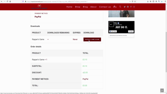 Complete WordPress website course to sell music downloads – Screenshot 1