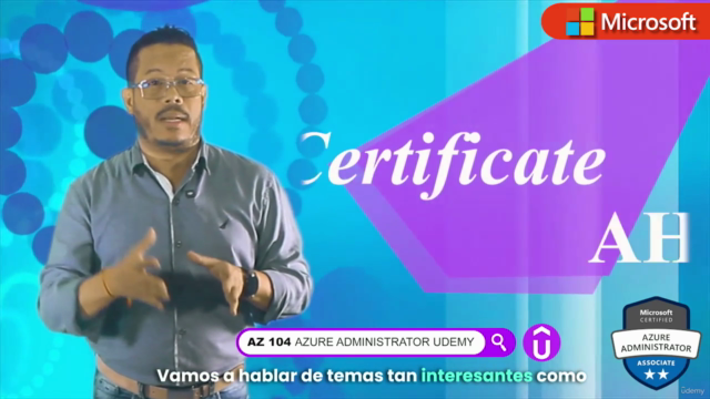 AZ-104 Microsoft Azure Administrator en Español Mayo 2025 – Screenshot 1