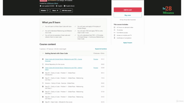 Clean Code with Java: Learn Simple Design, Refactoring & TDD – Screenshot 4