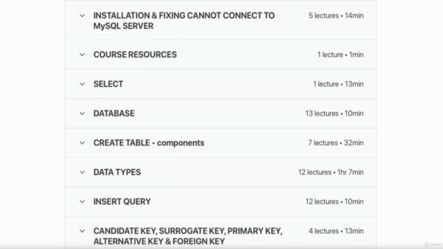 SQL–MySQL Complete Master Bootcamp | Beginner-Expert (2025) – Screenshot 1
