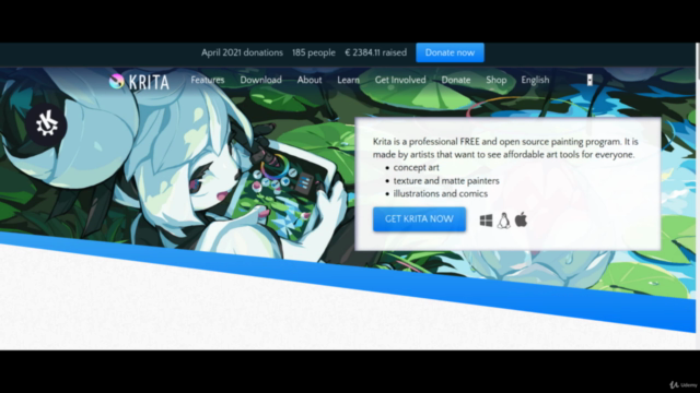IMPARARE KRITA: Corso di disegno digitale - Parte 1 – Screenshot 1