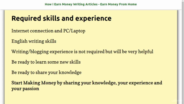 How To Make a Living Writing Articles - Make Money Online – Screenshot 2