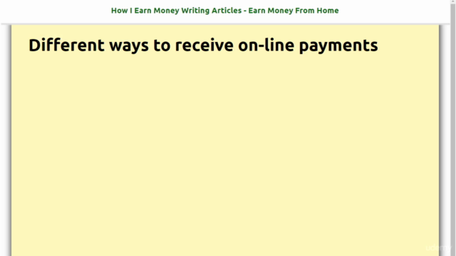 How To Make a Living Writing Articles - Make Money Online – Screenshot 4
