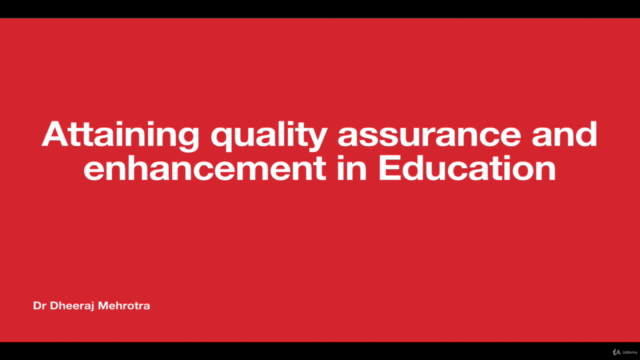 Attaining quality assurance and enhancement in Education - Screenshot_01