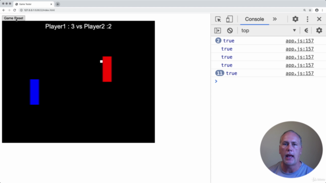 Create simple HTML5 Canvas Game with JavaScript Pong Game - Screenshot_01