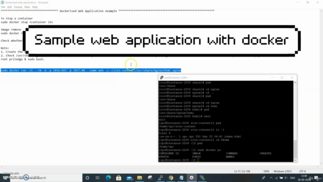 Dockers using Linux (Virtual Machine) : Oracle Cloud (OCI) - Screenshot_03
