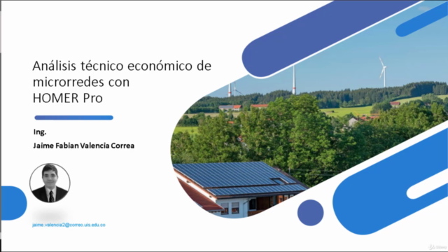 Microrredes Con HOMER Pro. (Energías Renovables) – Screenshot 1