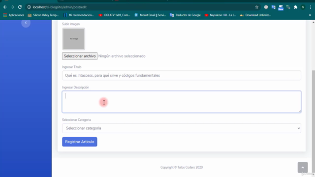 Sistema de Blog Básico en Codeigniter 3 - PARTE 1 – Screenshot 3