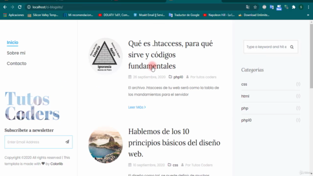 Sistema de Blog Básico en Codeigniter 3 - PARTE 1 – Screenshot 4